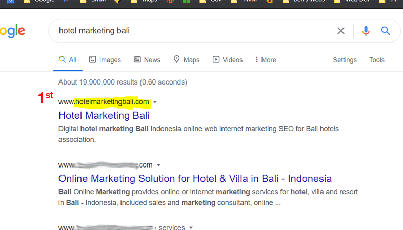Hotel marketing Bali.